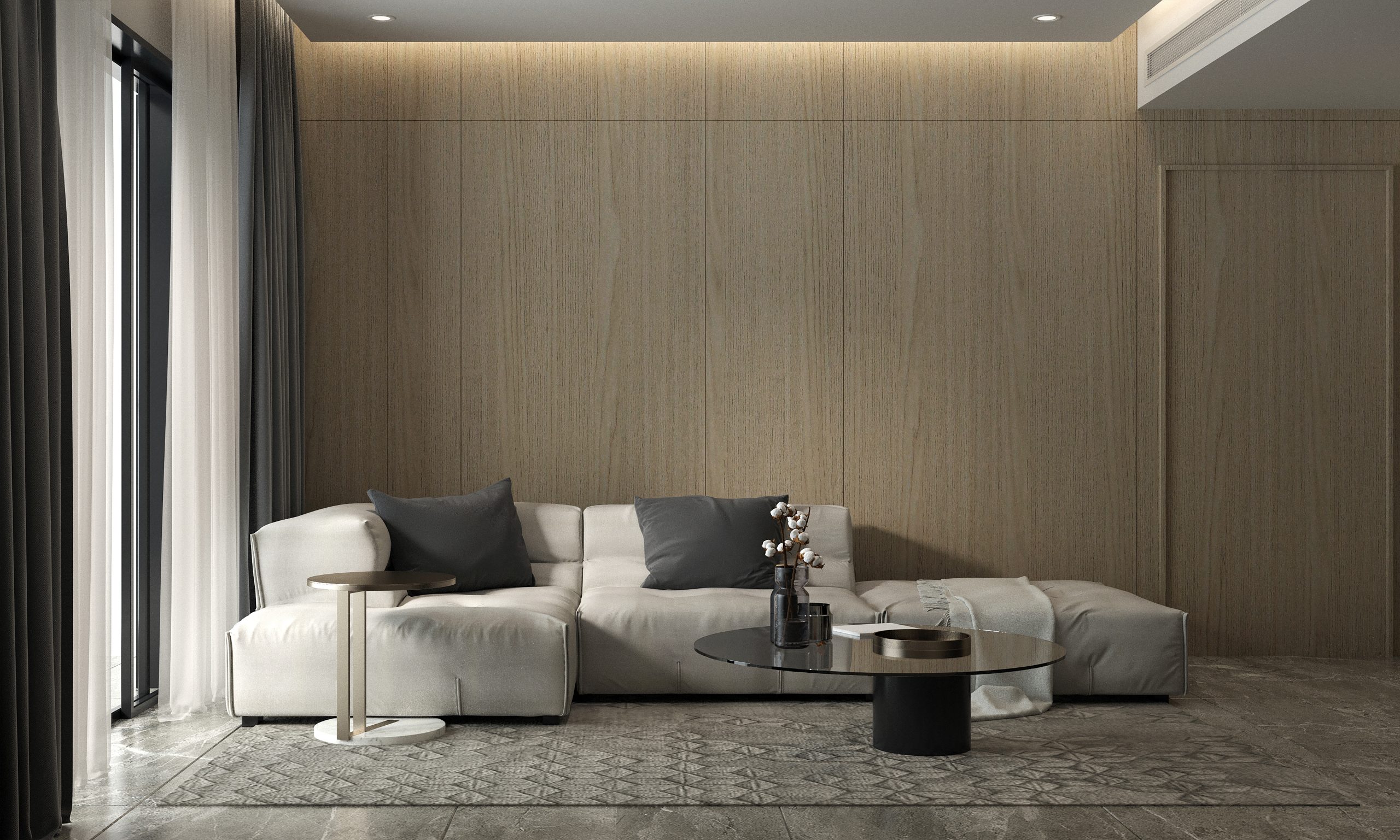 Modern cozy living room